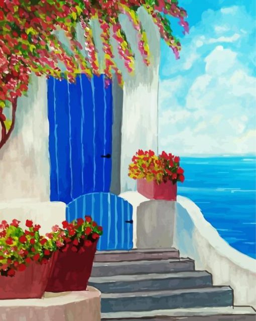 Mediterranean Seascape Art Diamond Paintings