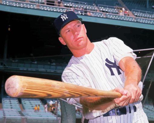 Mickey Mantle Baseballer Diamond Paintings