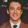 Miles Teller Smiling Diamond Paintings