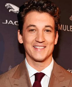 Miles Teller Smiling Diamond Paintings