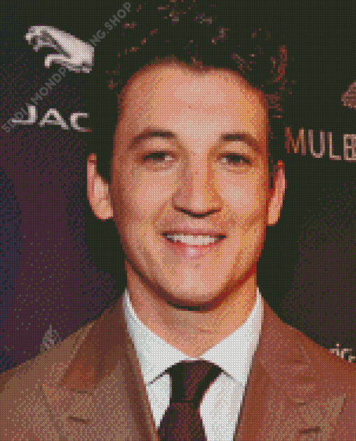 Miles Teller Smiling Diamond Paintings