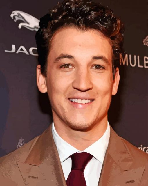 Miles Teller Smiling Diamond Paintings