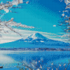 Mt Fuji Japanese Winter Diamond Paintings