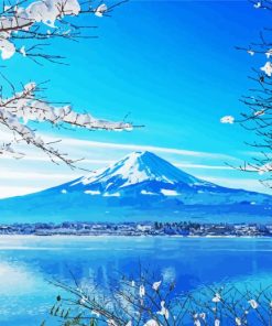 Mt Fuji Japanese Winter Diamond Paintings