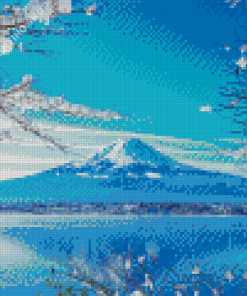 Mt Fuji Japanese Winter Diamond Paintings