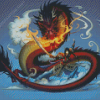 Mulan And Mushu Dragon Diamond Paintings