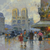 Notre Dame Paris By Edouard Cortes Diamond Paintings