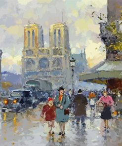 Notre Dame Paris By Edouard Cortes Diamond Paintings