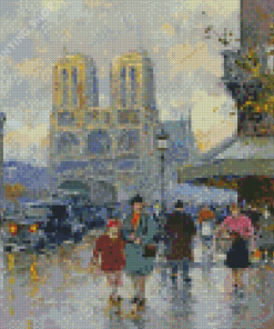 Notre Dame Paris By Edouard Cortes Diamond Paintings