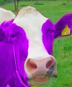 Purple Cow Diamond Paintings