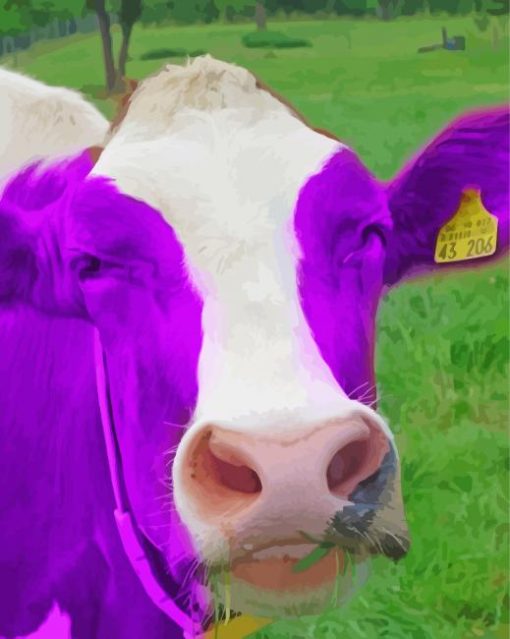 Purple Cow Diamond Paintings