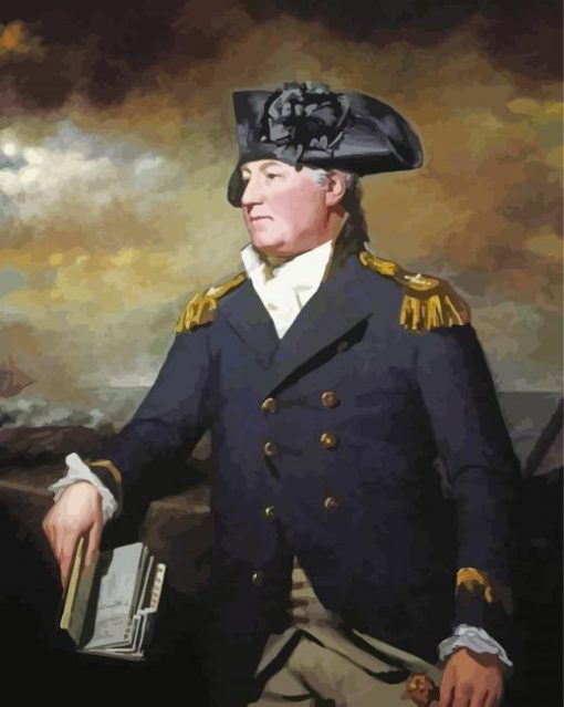 Rear Admiral Charles Inglis By Henry Raeburn Diamond Paintings