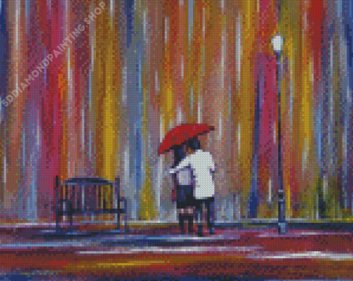 Romance Rain Art Diamond Paintings