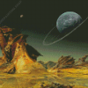 Science Fiction Planet Landscape Diamond Paintings