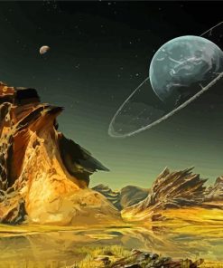 Science Fiction Planet Landscape Diamond Paintings