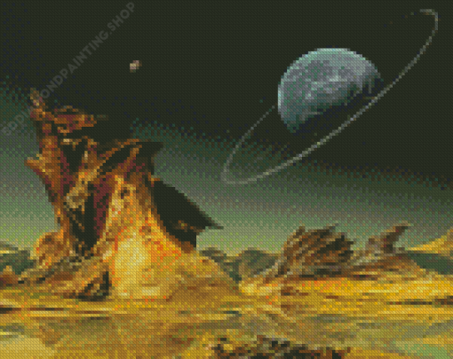 Science Fiction Planet Landscape Diamond Paintings