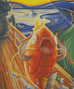 Screaming Magikarp Diamond Paintings