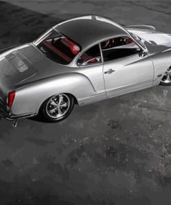 Silver Karmann Ghia Car Diamond Paintings