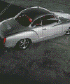 Silver Karmann Ghia Car Diamond Paintings