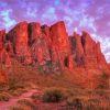 Superstition Mountains At Sunset Diamond Paintings