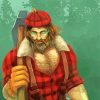 The Lumberjack Man Diamond Paintings