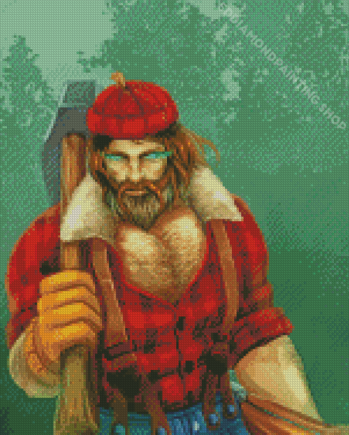 The Lumberjack Man Diamond Paintings