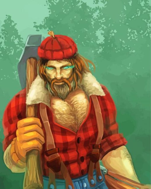 The Lumberjack Man Diamond Paintings