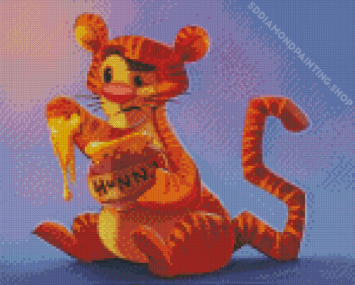 Tigger Character Art Diamond Paintings