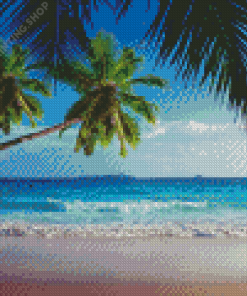 Tropical Palm Beach Diamond Paintings