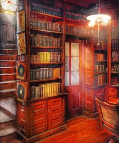 Vintage Old Library Diamond Paintings