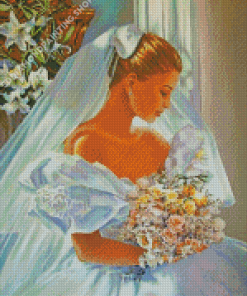 Vintage Wedding Bride Art Diamond Paintings