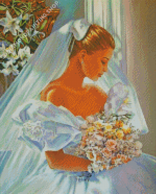 Vintage Wedding Bride Art Diamond Paintings