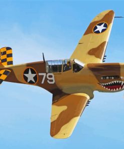 WW II Fighter Plane Diamond Paintings