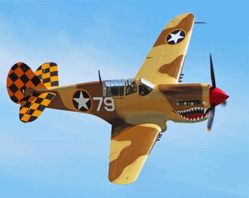 WW II Fighter Plane Diamond Paintings