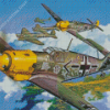 War Messerschmitt Bf 109 Diamond Paintings