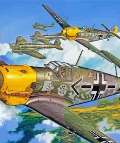 War Messerschmitt Bf 109 Diamond Paintings