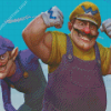 Wario Cartoon Art Diamond Paintings