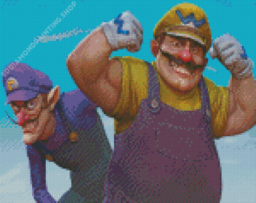 Wario Cartoon Art Diamond Paintings