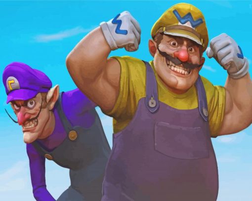 Wario Cartoon Art Diamond Paintings