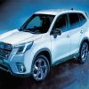 White Subaru Forester Diamond Paintings