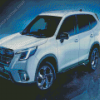 White Subaru Forester Diamond Paintings