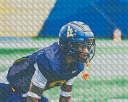 Wvu Footballer Diamond Paintings