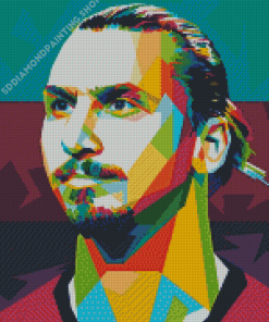 Zlatan Ibrahimovic Pop Art Diamond Paintings