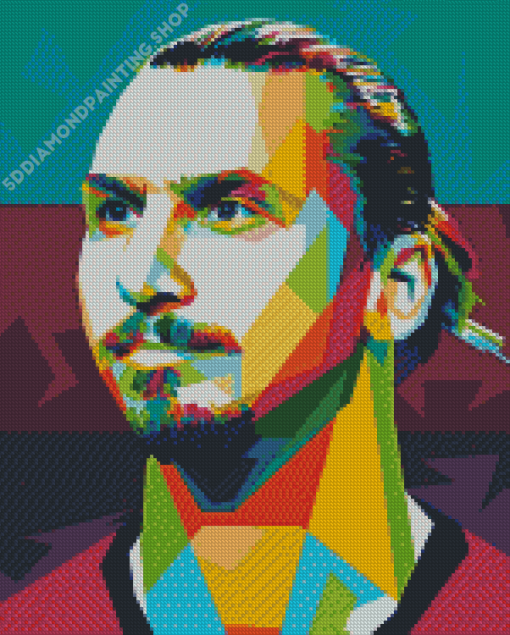 Zlatan Ibrahimovic Pop Art Diamond Paintings