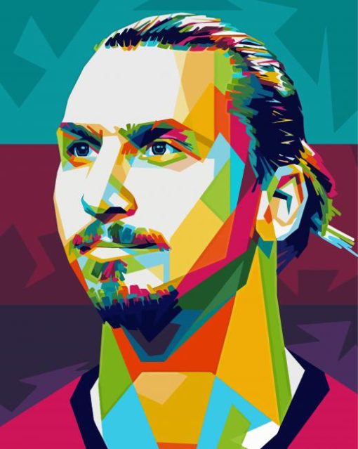 Zlatan Ibrahimovic Pop Art Diamond Paintings