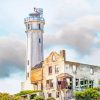 Abandoned Lighthouse In Alcatraz Island Diamond Paintings