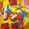 Abstract Tribal Horses Diamond Paintings