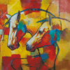 Abstract Tribal Horses Diamond Paintings