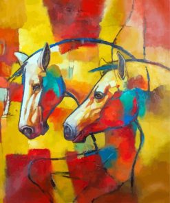 Abstract Tribal Horses Diamond Paintings