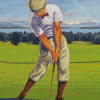 Aesthetic Hickory Golf Player Diamond Paintings